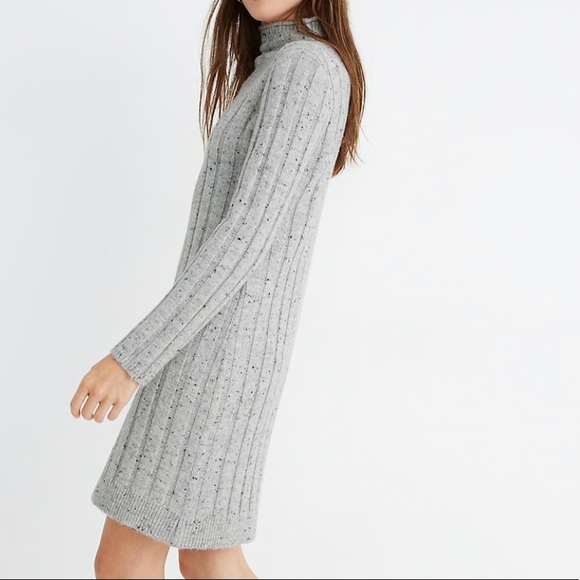 Madewell  Rolled Mockneck Sweater Dress - Picture 3 of 6